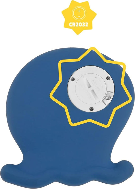 Badabulle Octopus Digital Bath Thermometer, Blue