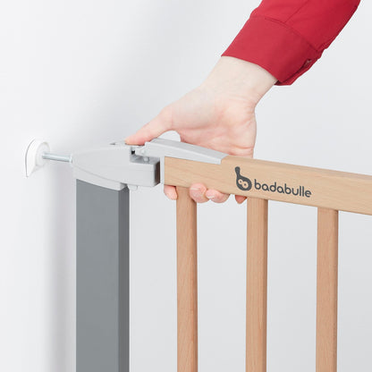 Badabulle Safe & Lock Wood Metal Safety Gate - For Opening From 73 To 81.5 Cm