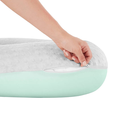 Badabulle Maternity Cusion Fluffy Velvet/ Nursing Pillow Comfortable With Its Microbead Filling, Soft, Stretch Fabric