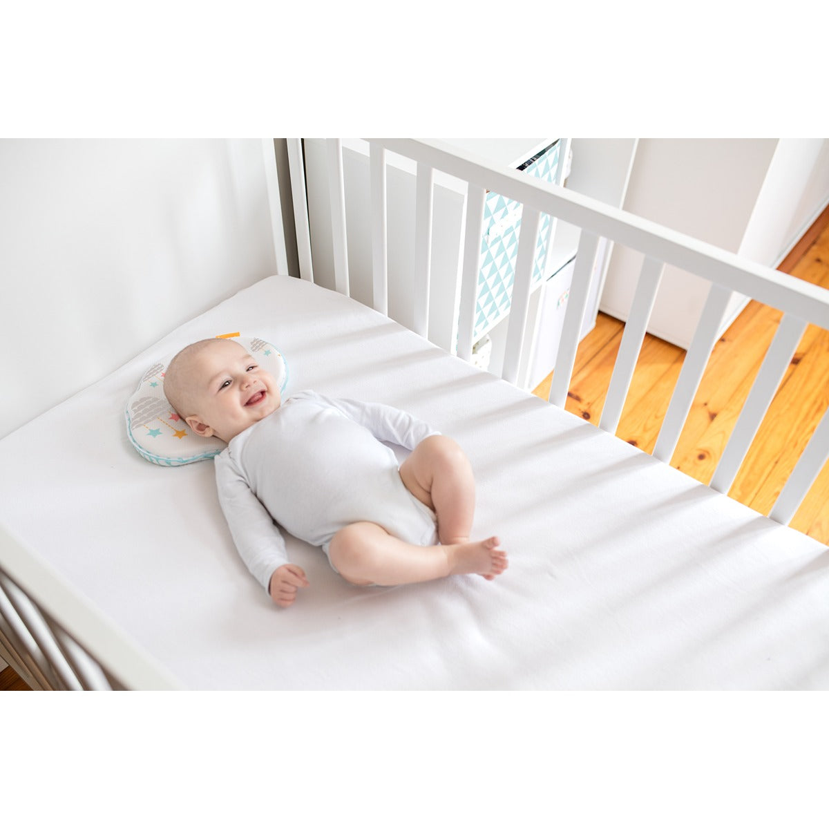 Badabulle - Baby Pillow | Ergonomic & Protective For Baby Skull | Comfort & Support For Babies, Pediatrician Designed Pillow & Comfort