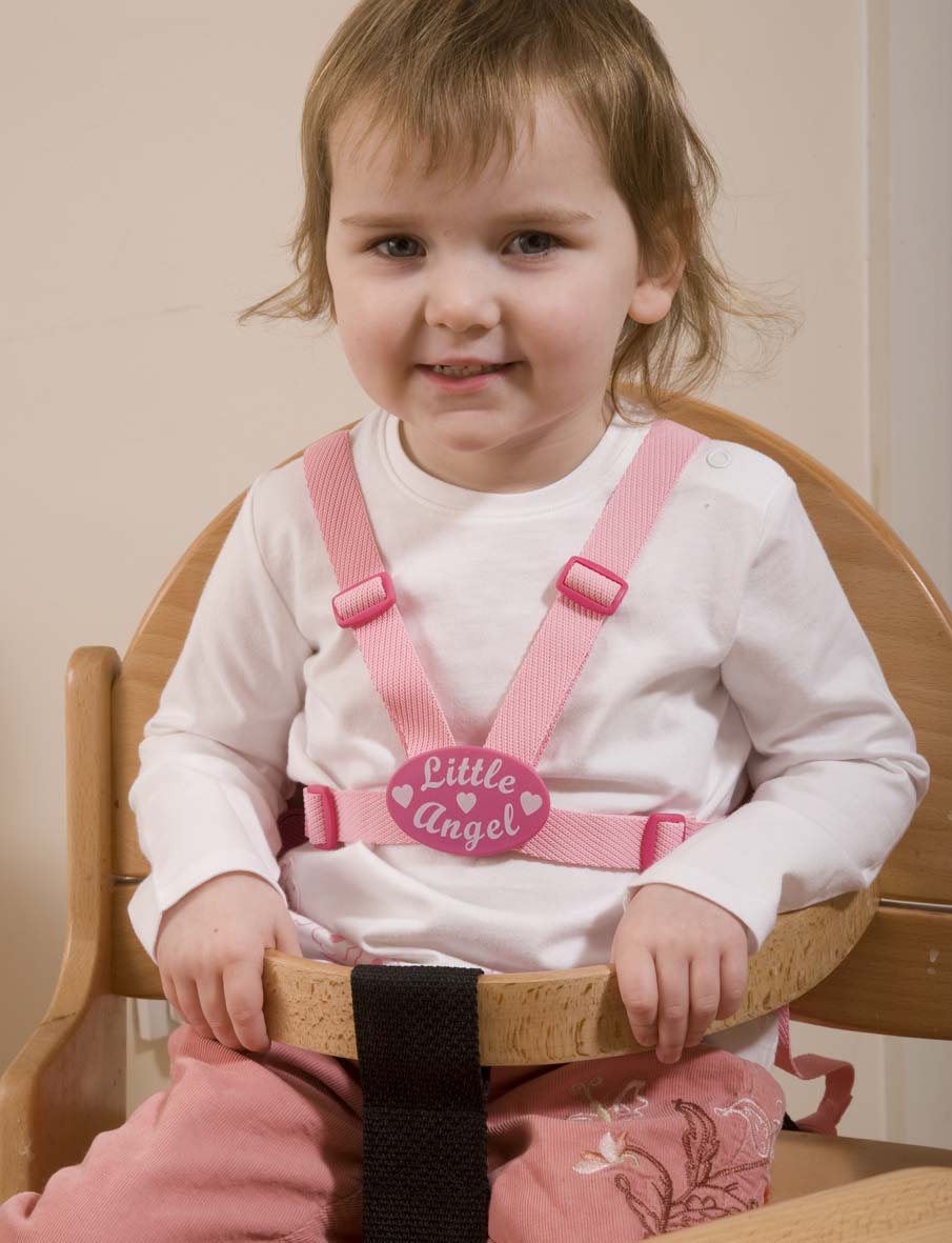 Clippasafe- Designer Little Angel Harness & Reins- Pink