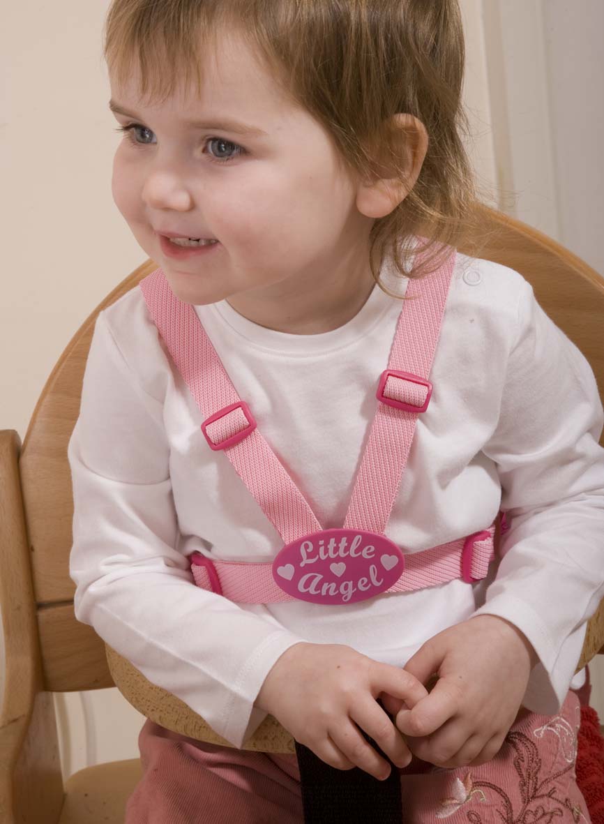 Clippasafe- Designer Little Angel Harness & Reins- Pink