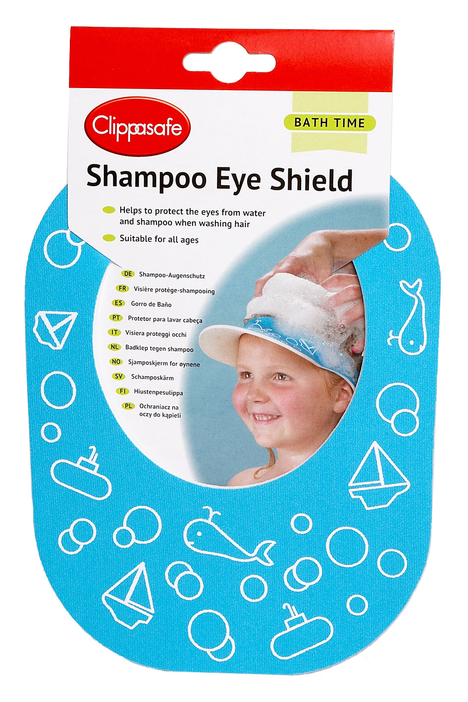 Clippasafe- Shampoo Eye Shield-Blue