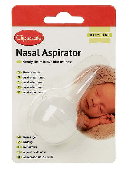 Clippasafe- Nasal Aspirator Helps During Nose Blocks-White