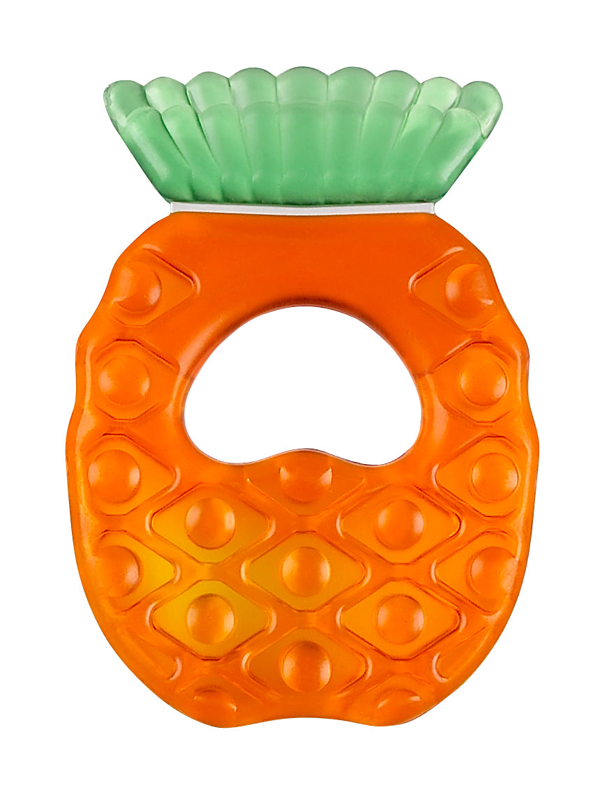 Clippasafe- Soft & Gentle Water Filled Teether For Tender Gums - Pineapple