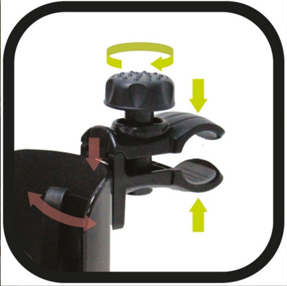 Clippasafe- Attachable Easy Stroller Cup Holder