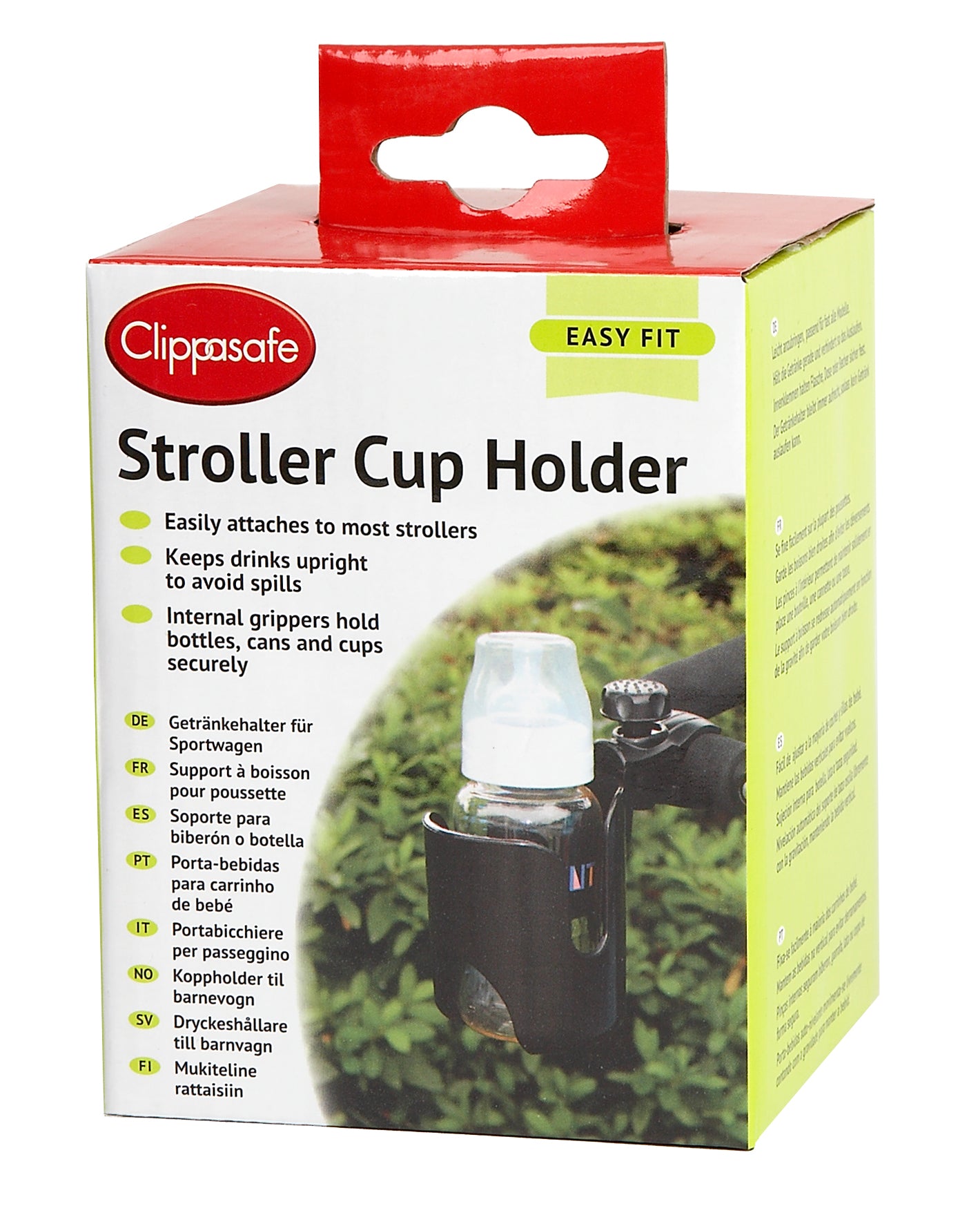 Clippasafe- Attachable Easy Stroller Cup Holder