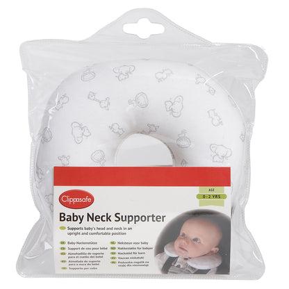 Clippasafe- Soft Padded Baby Neck Supporter - Safari Print