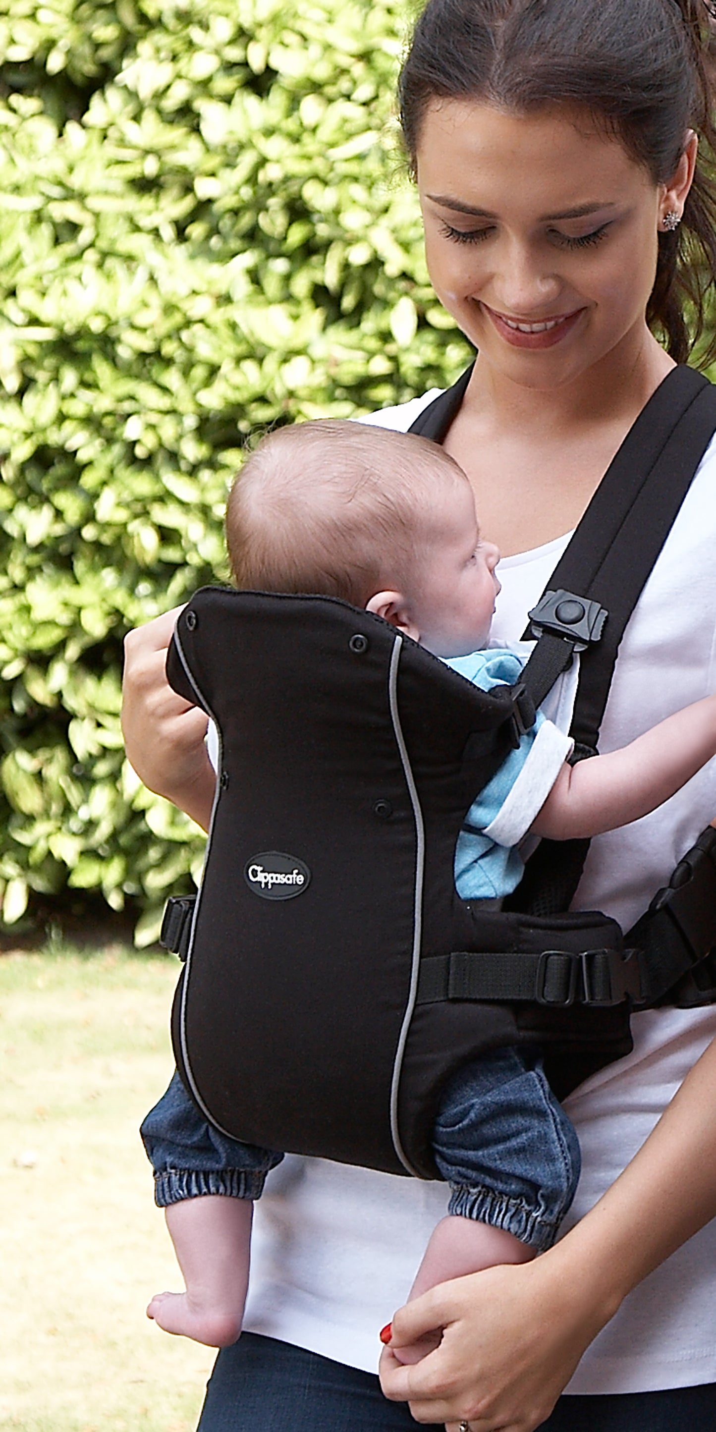 Clippasafe- Carramio Baby Carrier With Supportive Waist Belt- Black