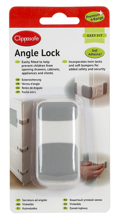 Clippasafe- Self Adhesive Angle Lock Easy To Fit- Multicolor