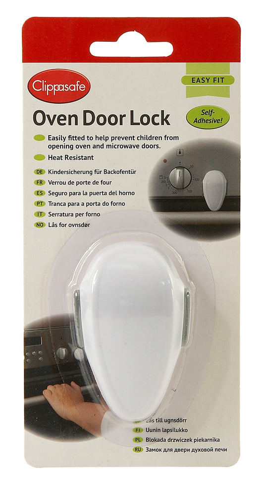 Clippasafe- Self Adhesive Oven Door Lock Easy To Fit