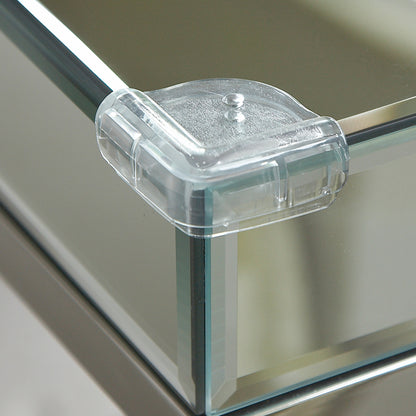 Clippasafe- Corner Cushions For Glass Tops Easy Fit Soft & Resilient - Pack Of 4- Clear