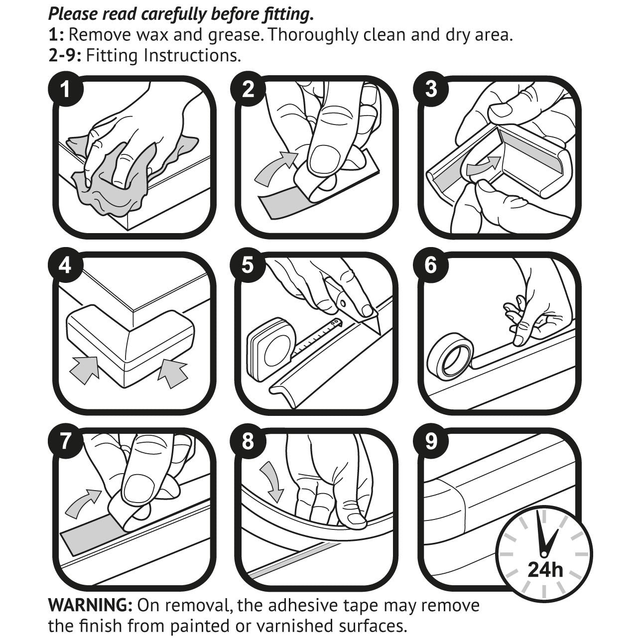 Clippasafe-Self Adhesive Mini Corner & Edge Bump Guards Easy To Fit - Cream