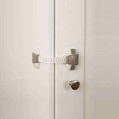 Clippasafe- Adjustable Multi Purpose Latch -(White/Grey)