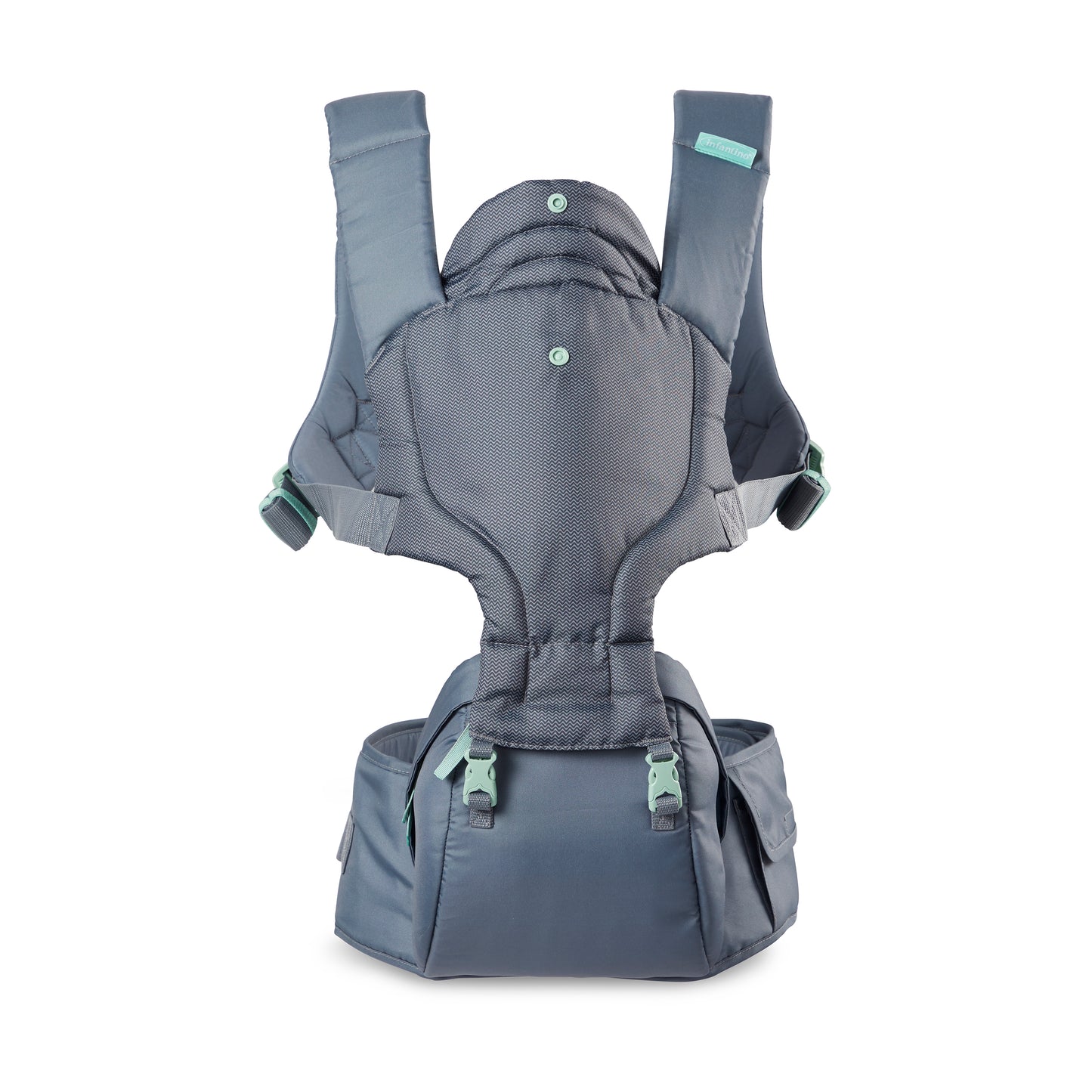 Infantino- Hip Rider Plus 5-In-1 Hip Seat Carrier-Grey