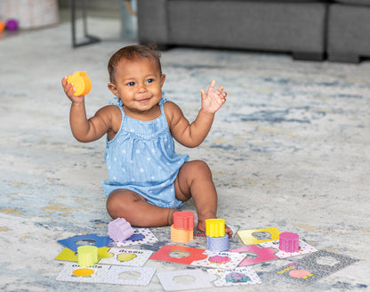 Infantino- My 1St Sensory & Shapes Puzzle Set-Multicolor