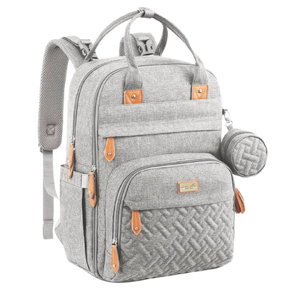 Moon - Karyme - Diaper Back Pack With Pacifier  - Grey