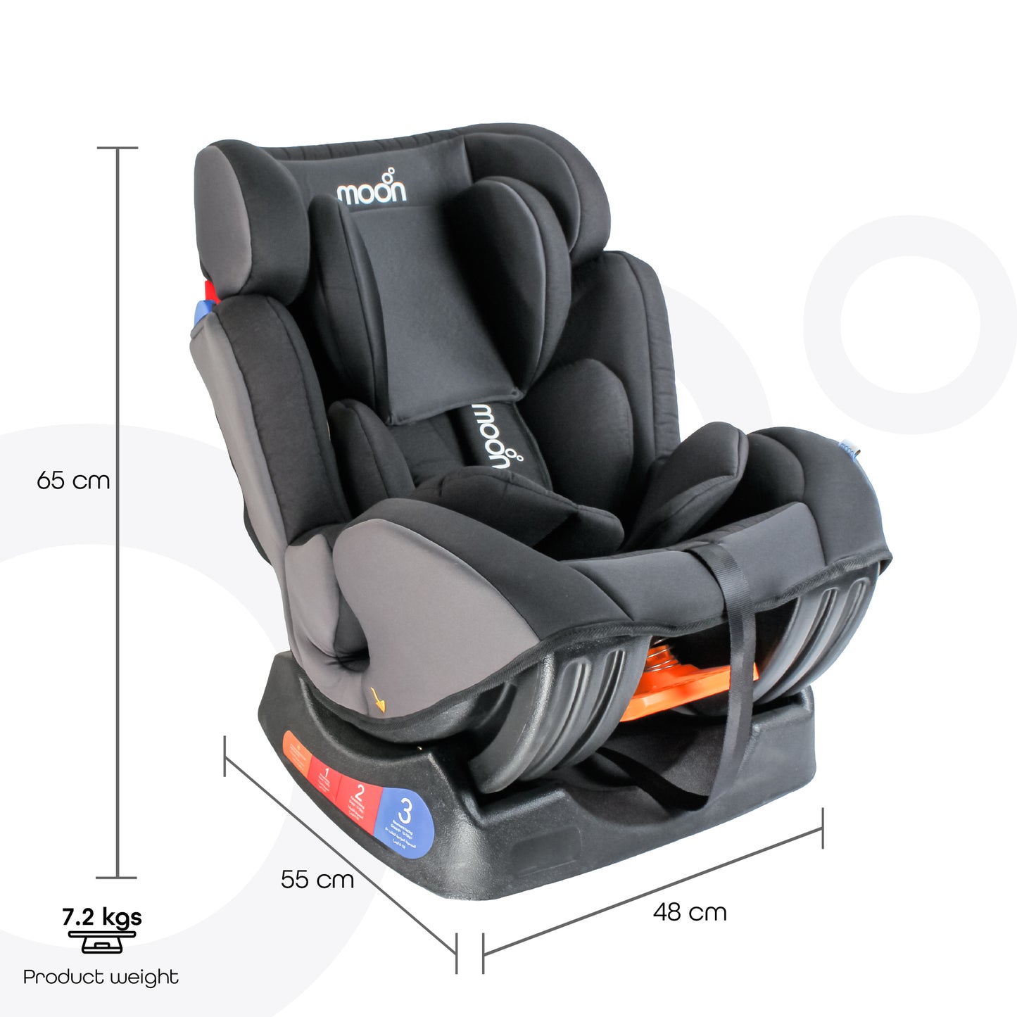 Moon -  Sumo Baby-Infant Car Seat -Group(0,1,2) - Grey