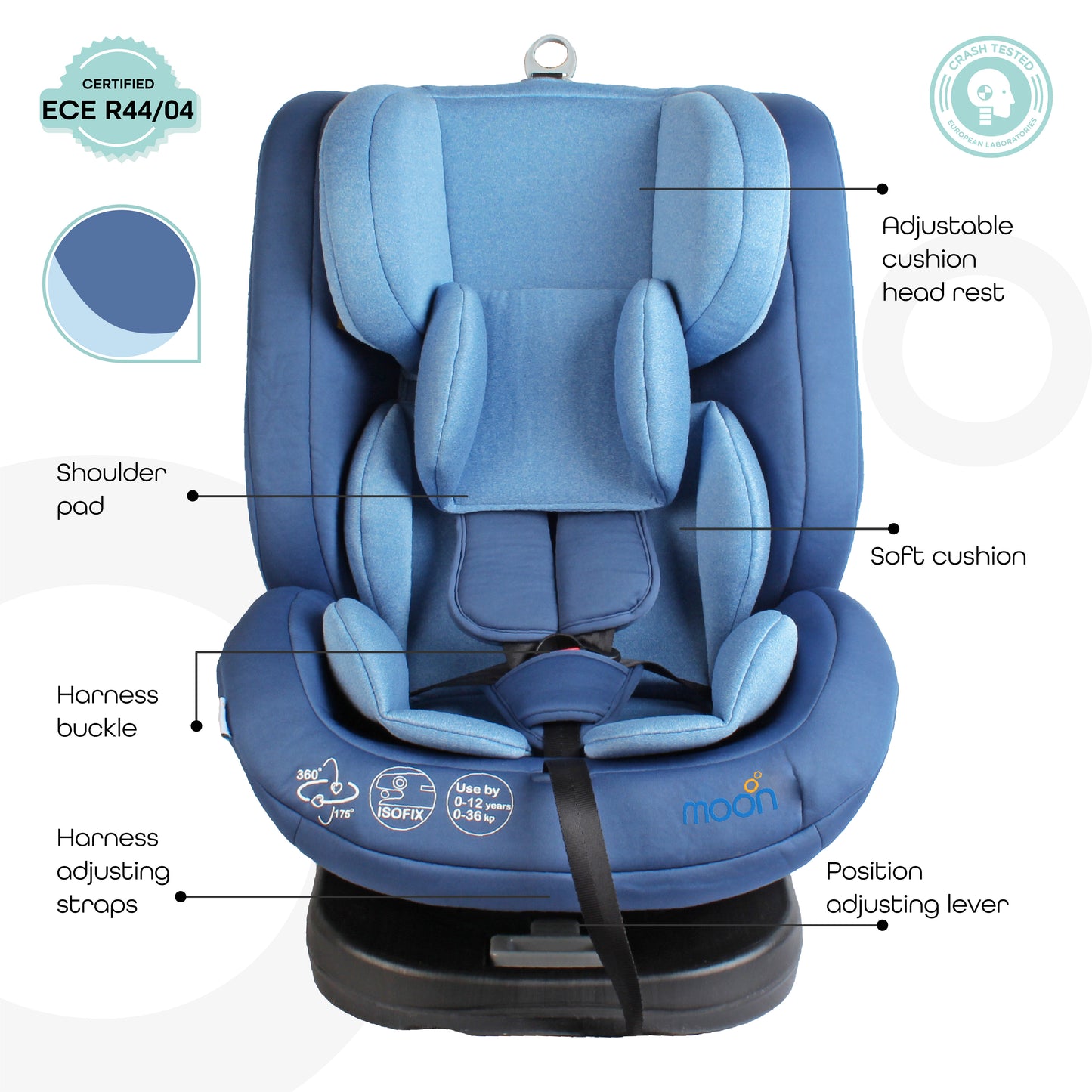 Moon -  Rover -Baby/Infant Car Seat Group:(0+,1,2,3)  - Blue