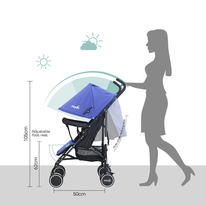 Moon - Neo Plus Light Weight Travel Stroller - Blue