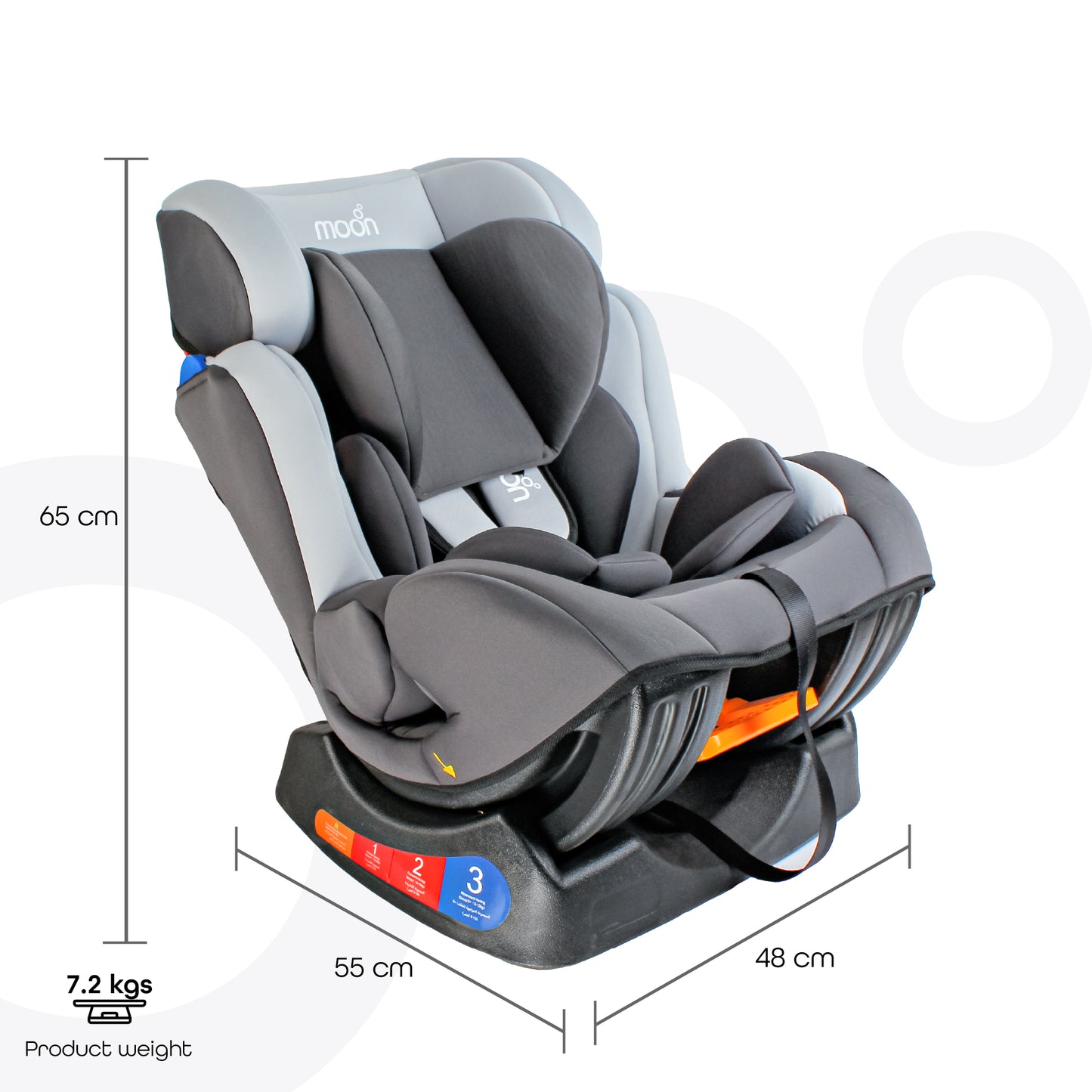 Moon -  Sumo Baby-Infant Car Seat -Group (0,1,2)  - Grey