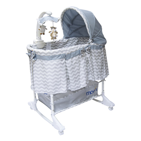 Moon - Soffy - 4 In 1 Convertible Cradle  - Grey