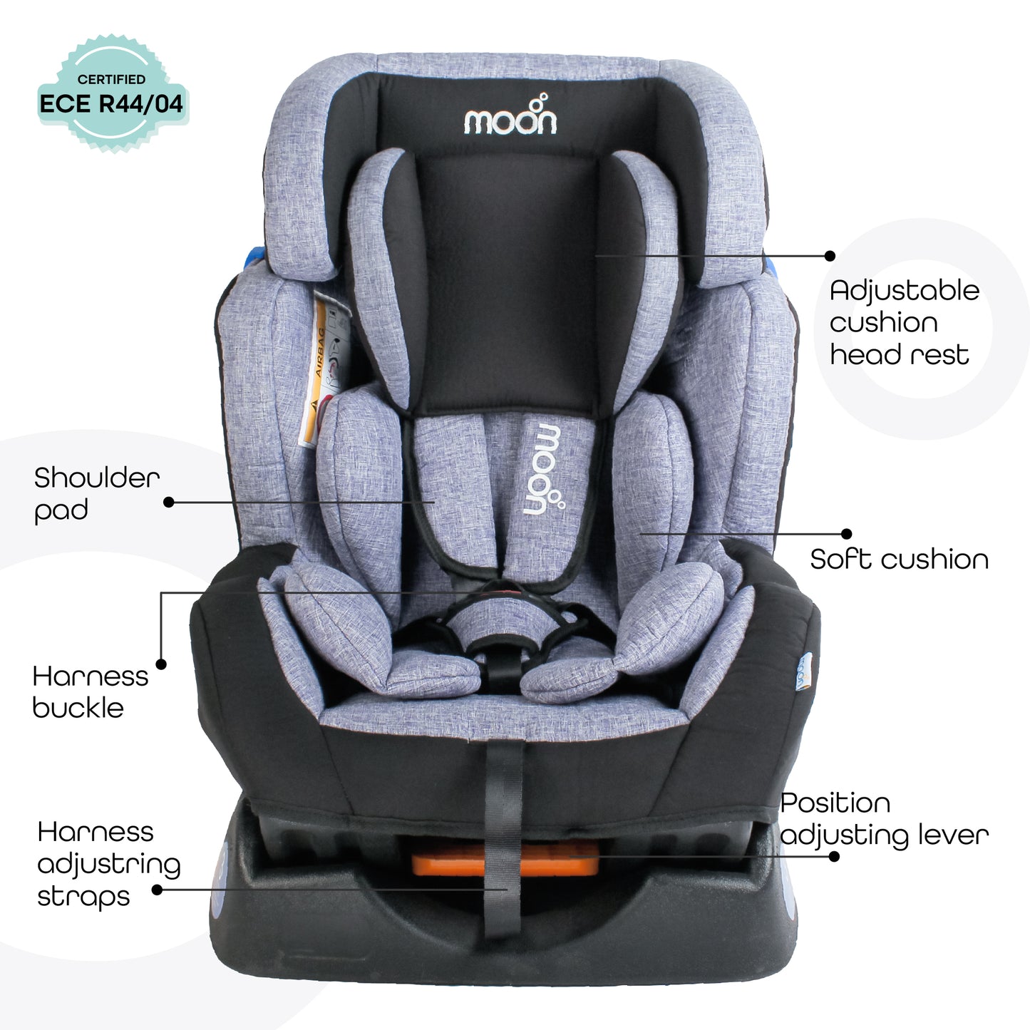 Moon -  Sumo Baby-Infant Car Seat -Group(0,1,2) - Grey