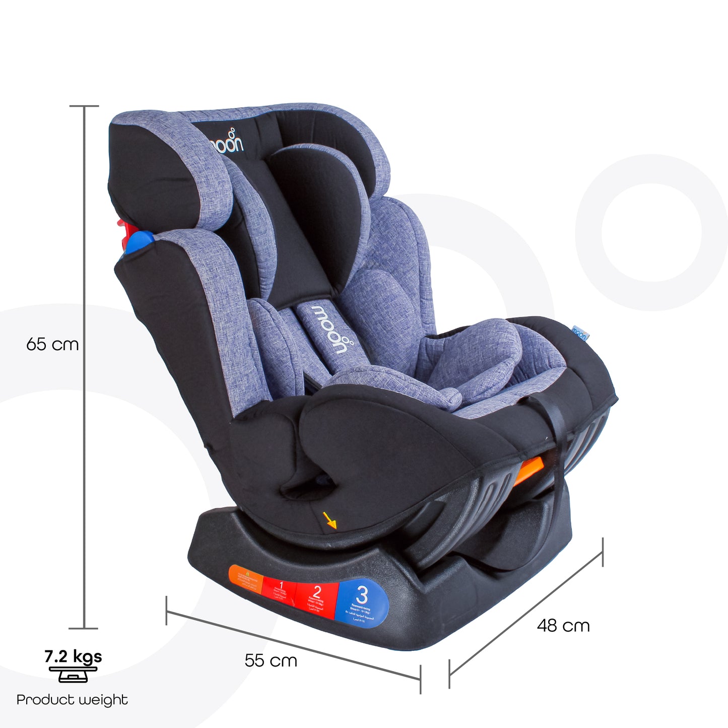 Moon -  Sumo Baby-Infant Car Seat -Group(0,1,2) - Grey