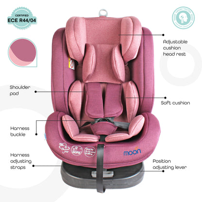 Moon -  Rover -Baby/Infant Car Seat Group:(0+,1,2,3)  - Pink