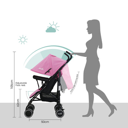 Moon - Neo Plus Light Weight Travel Stroller - Pink