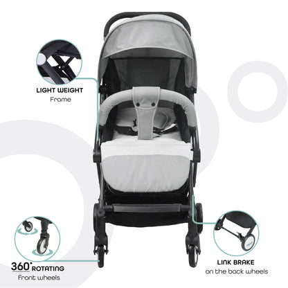 Moon - Travel-Lite  - Cabin Stroller - Grey