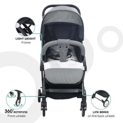 Moon - Travel-Lite  - Cabin Stroller - Grey