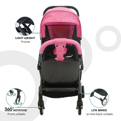 Moon - Travel-Lite  - Cabin Stroller - Pink