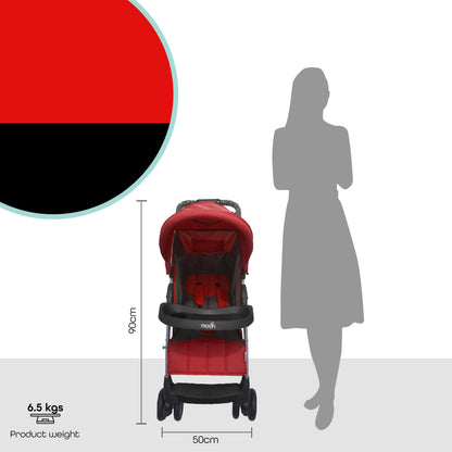 Moon - Bezik - One Fold Stroller - Red