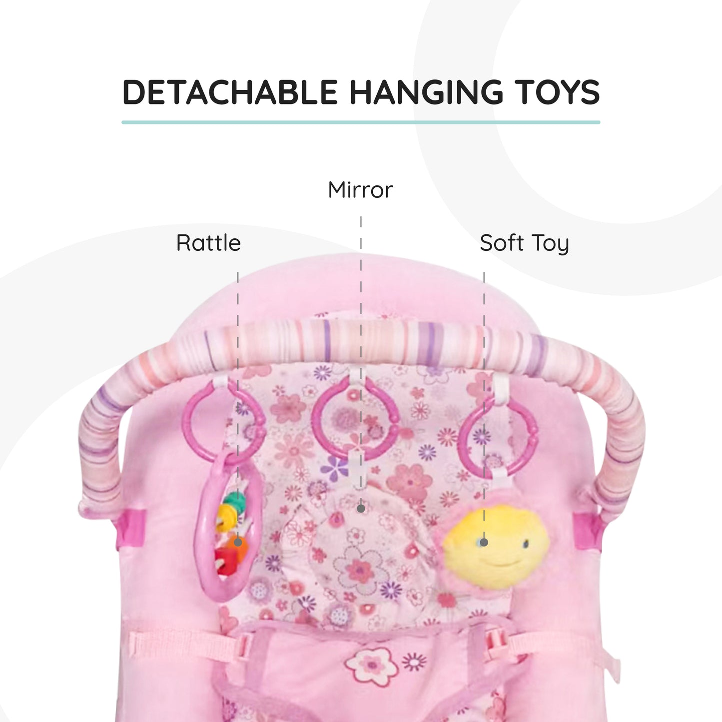 Moon -  Hop-Hop - Baby  Bouncer  - Pink