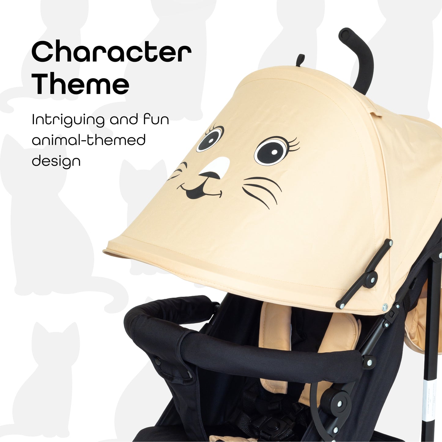 Moon -  Safari - Stroller Character - Beige