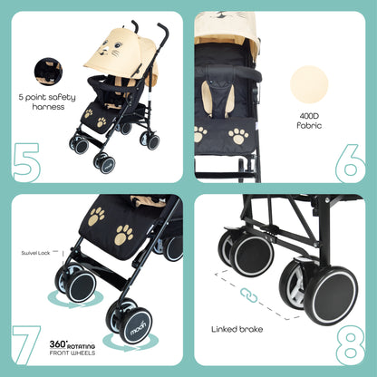 Moon -  Safari - Stroller Character - Beige