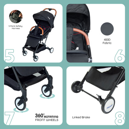 Moon - Ritzi - Cabin Stroller  - Black