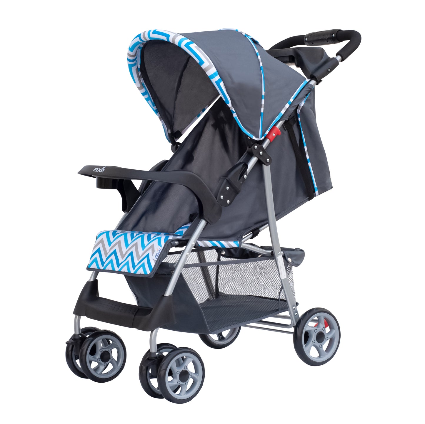 Moon -  Trek - One Fold Stroller - Blue