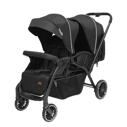 Moon - Dois - Twin Stroller - Black