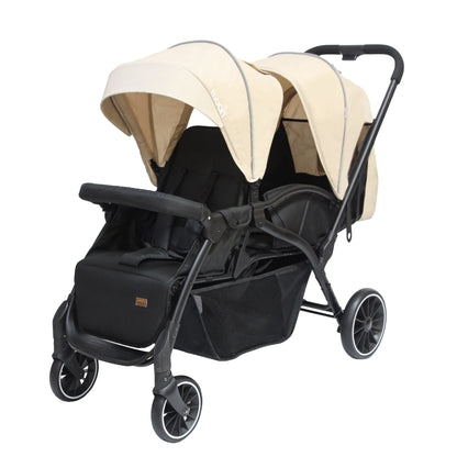 Moon - Dois - Twin Stroller - Beige