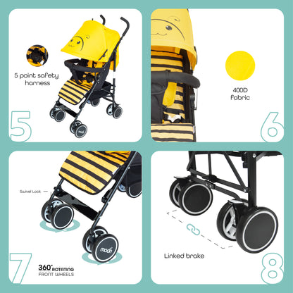 Moon -  Safari - Stroller Character - Yellow