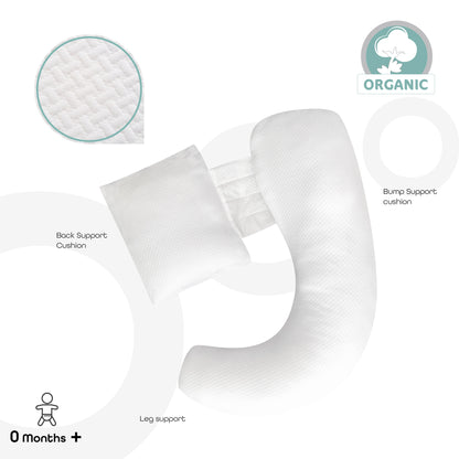 Moon -  Organic Multi-Position Pillow - White