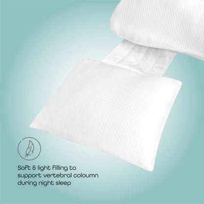 Moon -  Organic Multi-Position Pillow - White