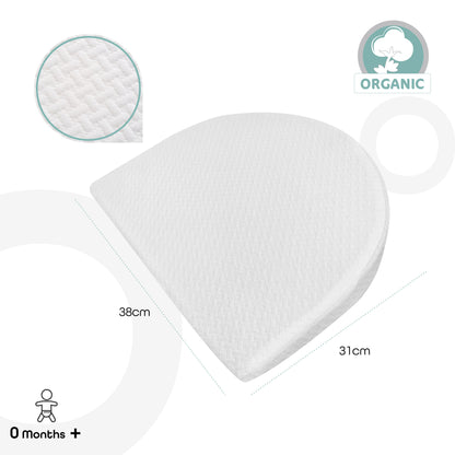 Moon -  Organic Universal Crib Wedge  - White