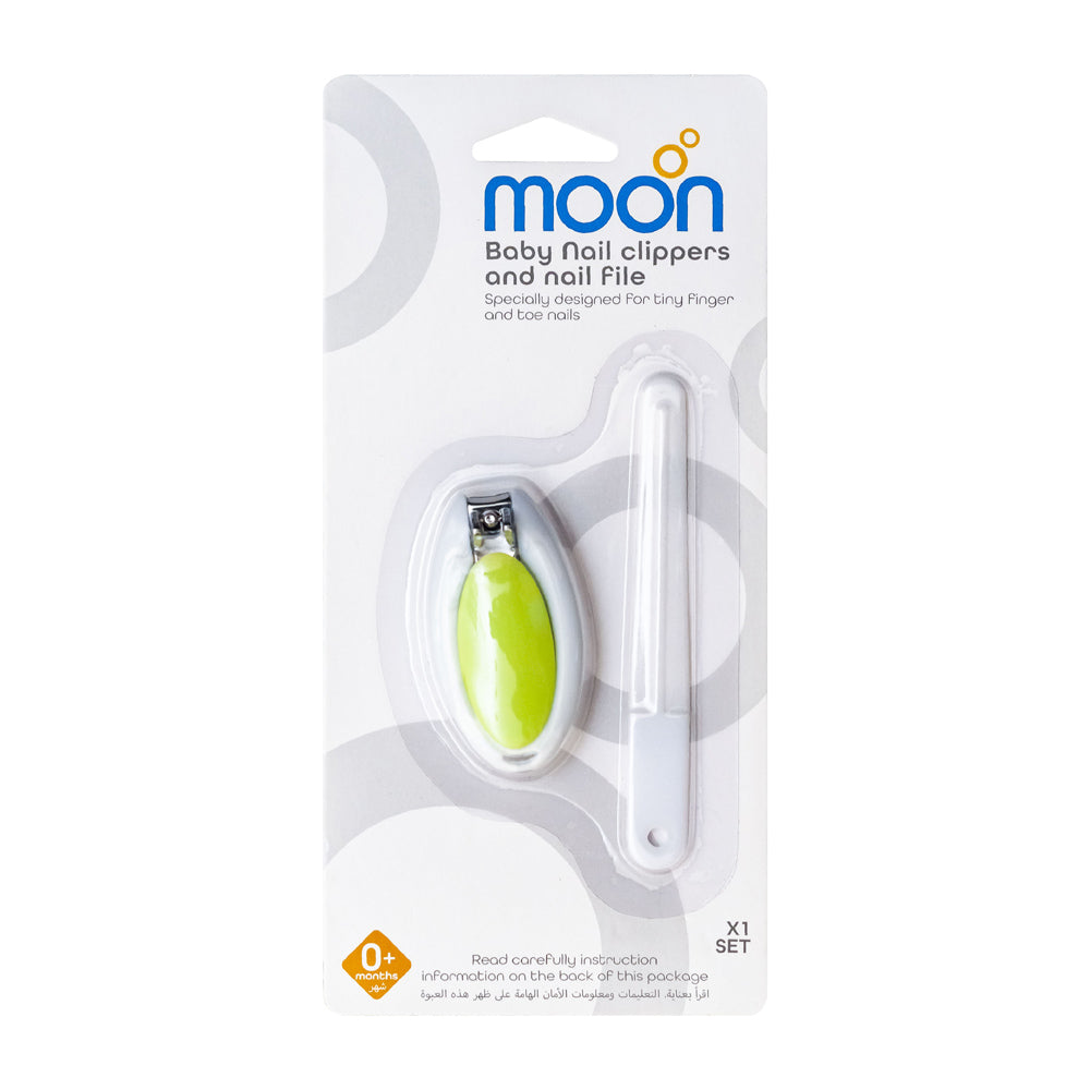 Moon - Baby Nail Clipper And Baby Nail File - Multicolour