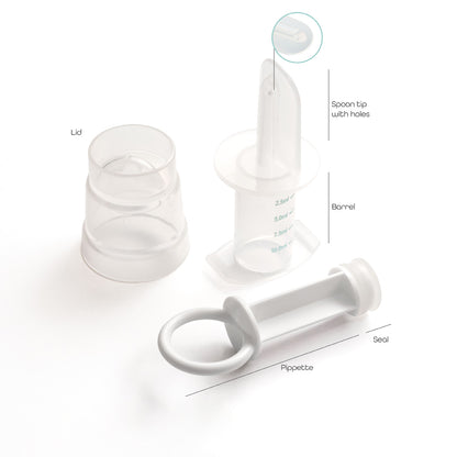 Moon - Infant Medicine Syringe For Baby With Ml Scale - Multicolour