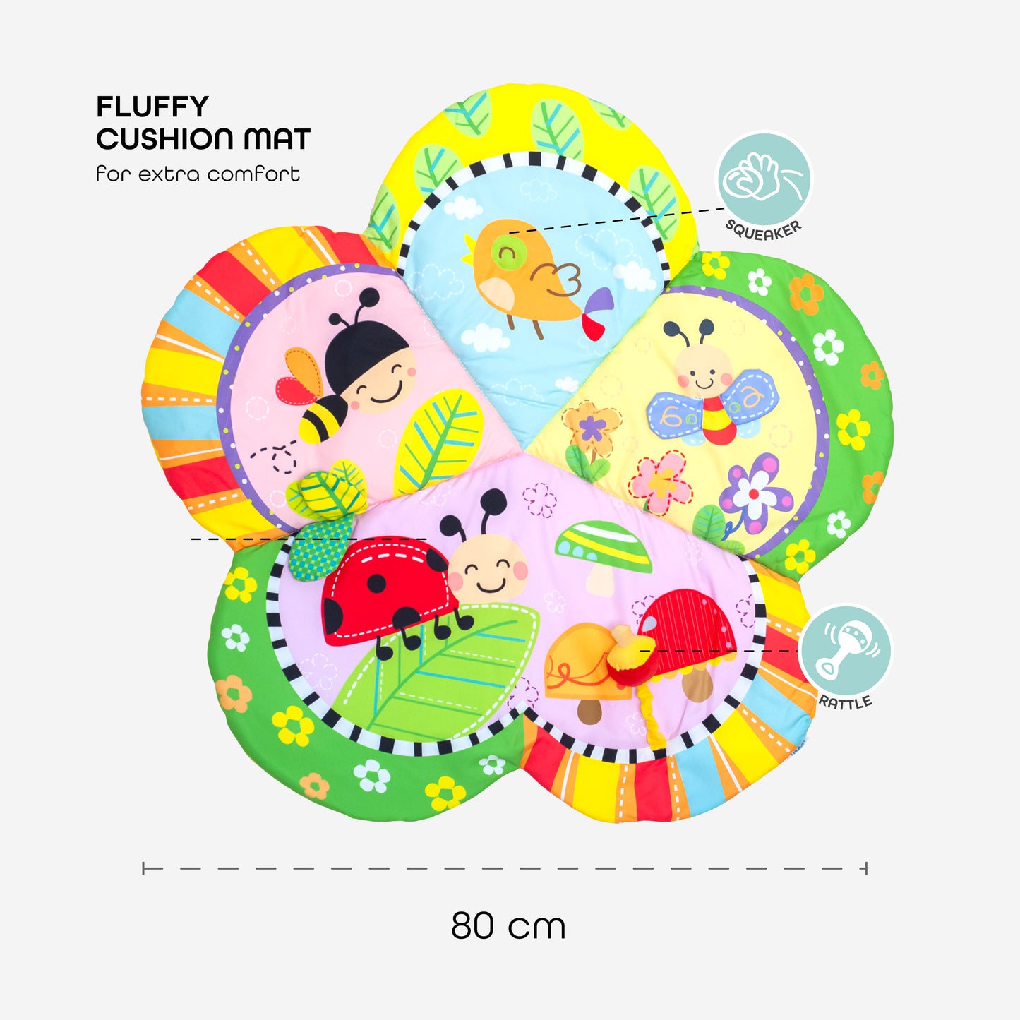 Moon - Perky - Playmat - Flower - Multicolour