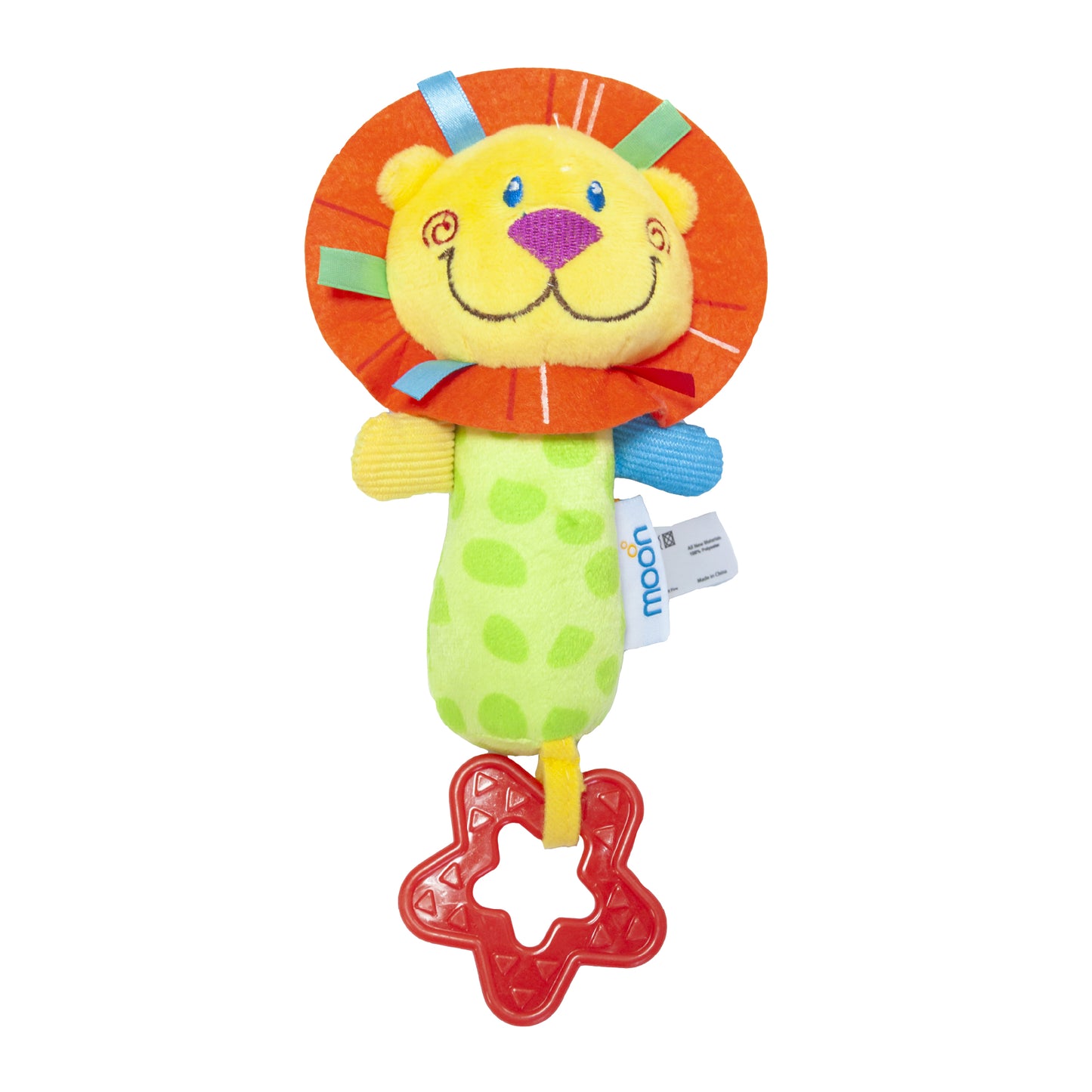 Moon -  Soft Rattle Toy - Lion - Multicolour