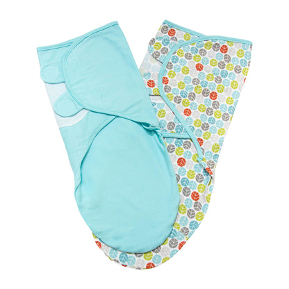 Moon -  Organic Swaddler Pack Of 2- - Blue